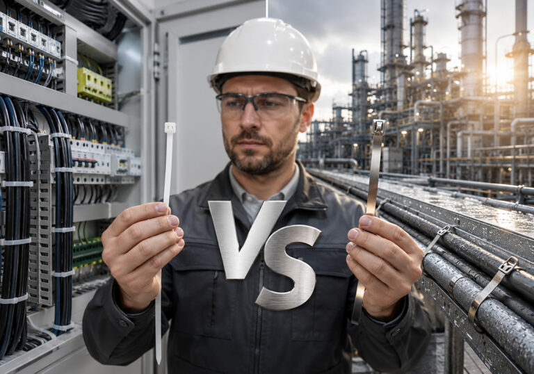 Nylon Cable Ties vs Stainless Steel Cable Ties Comparison for Indoor and Outdoor Applications